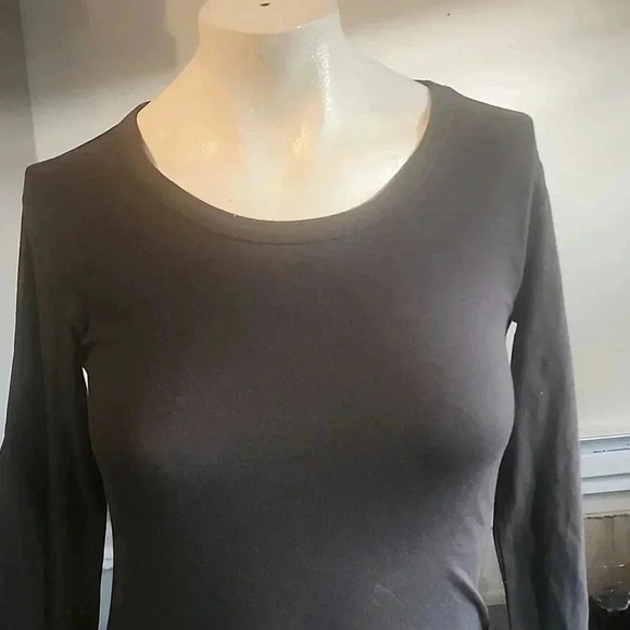 JAMES PERSE JERSEY KNIT LONG SLEEVE DRESS - Picture 4 of 6